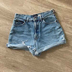 Gap Custom High Waisted Denim Cutoff Shorts